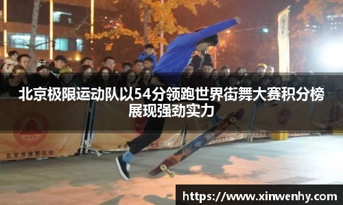 北京极限运动队以54分领跑世界街舞大赛积分榜展现强劲实力